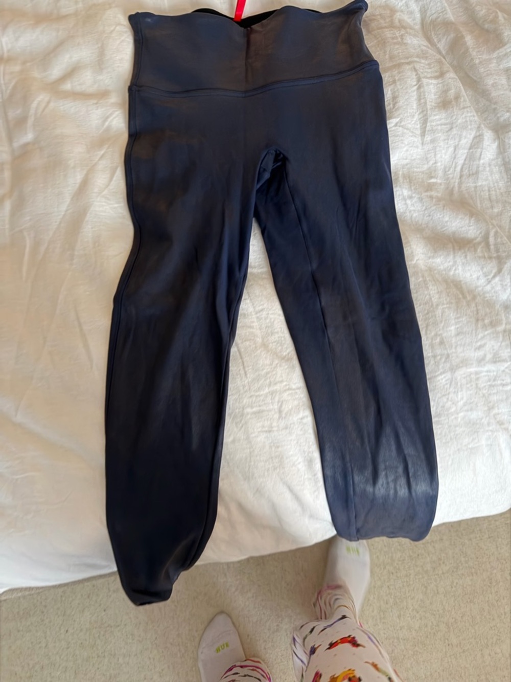 SPANX High-Waist Navy Blue Sculpting Leggings